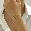 Valentine's Day Geometric Electrocardiogram Stainless Steel Link Bracelets JY0092-1