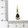 Brass Glass Pendants KK-U050-16G-4