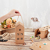 House Shaped Kraft Paper Candy Totes LS-CON-WH0105-01-3