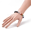 Natural Mixed Gemstone Stretch Bracelet BJEW-JB08594-3