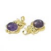 Natural Amethyst Pendants G-H283-03D-3