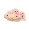 Cute Cloud Resin Alligator Hair Clips AJEW-U004-04D-1