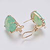 Faceted Glass Stud Earring Findings LS-GLAA-F084-D06-2