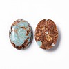 Assembled Bronzite and Imperial Jasper Cabochons X-G-O124-03-1