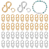 40Pcs 2 Colors Ion Plating(IP) 304 Stainless Steel S-Hook Clasps STAS-PH0007-27-1