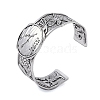 Constellation Alloy Open Cuff Bangles for Women Men LS-BJEW-C064-01AS-05-1