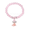 Transparent Plastic Beaded Stretch Bracelets for Children BJEW-JB11507-3