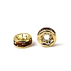 Brass Rhinestone Spacer Beads RB-A014-Z6mm-17G-2