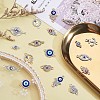 20Pcs Alloy Eye Charm Connector Assorted Evil Eye Connector Mixed Shape Eye Charm Pendant for Jewelry Necklace Bracelet Earring Making Crafts JX219A-4