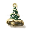 Christmas Theme Alloy Enamel Pendants ENAM-B025-01E-02G-1