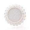 Adjustable Alloy & Iron Bezel Cup Ring Base with Rotatable Tray MAK-T012-11S-2