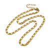 Ion Plating(IP)  304 Stainless Steel Lumachina Chain Necklaces NJEW-C060-01B-G-1