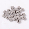 2-Hole Flat Round Resin Sewing Buttons for Costume Design BUTT-E119-14L-05-1