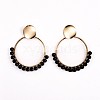 Natural Obsidian Dangle Earrings EJEW-JE03327-02-2