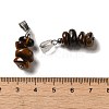 Natural Tiger Eye Chip Pendants G-H307-07P-02-3