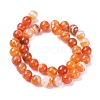 Natural Striped Agate/Banded Agate Beads Strands G-G582-10mm-62-2