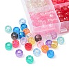 450Pcs 15Colors Transparent Plastic Beads KY-YW0001-49-2