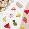 6Pcs 6 Style Fruit Cloth Sew on Patches DIY-FG0003-77-4