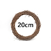 Circle Shape Rattan Vine Branch Wreath Hoop PW-WG61826-03-1