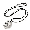 Irregular Nuggets Natural Quartz Crystal Pendant Necklace G-H286-02E-2