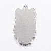 304 Stainless Steel Enamel Pendant Settings STAS-G172-80P-2