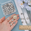 60Pcs 6 Styles Tibetan Style Alloy Beads FIND-ME0001-53-3