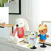 12 Sets 3 Styles Plastic with Iron Doll Support for Models ODIS-FH0001-18-7