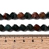 Natural Bloodstone/Heliotrope Beads Strands G-Z119-A16-02-6