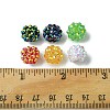 30Pcs 6 Colors Resin Rhinestone Beads RESI-FS0001-64-5