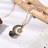 Alloy Moon with Star Pendant Decoration HJEW-JM02415-03-2