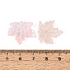 Baking Paint Transparent Glass Pendants DGLA-N014-11B-03-3