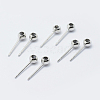 925 Sterling Silver Ear Stud Findings X-STER-I014-23P-1