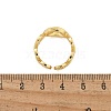 Brass Open Cuff Rings for Women RJEW-K289-01G-U-5