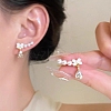 Bowknot with Teardrop Alloy Rhinestone Stud Earrings WG46953-50-1