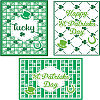 3Pcs 3 Styles Saint Patrick's Day Carbon Steel Cutting Dies Stencils DIY-WH0309-791-8