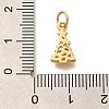 Rack Plating Brass Micro Pave Cubic Zirconia Charms KK-H508-30G-3