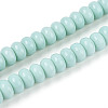 Opaque Spray Painted Glass Beads X-GLAA-ZX008-8mm-18A-1