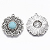 Tibetan Style Alloy Pendants PALLOY-R113-002-RS-2