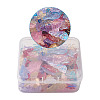 Transparent Spray Painted Glass Charms GLAA-TA0001-05-26