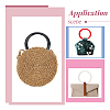 ABS Plastic Ring Shape Purse Handle AJEW-CA0001-14-5