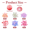 120Pcs 6 Colors Acrylic Beads SACR-TA0001-26-10