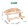 DIY 2 Tier Stair Style Wooden Plant Stand Kit ODIS-WH0299-11B-2