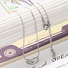 Anti-Tarnish 304 Stainless Steel Pendant Necklaces for Women NJEW-K255-17P-2