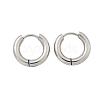 Tarnish Resistant 304 Stainless Steel Huggie Hoop Earrings EJEW-F111-16mm-P-2