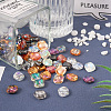 64pcs 8 colors Electroplate Transparent Glass Beads EGLA-TA0001-18-5