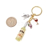 Resin & Glass & Alloy Keychain KEYC-JKC01158-01-3