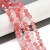 Cherry Quartz Glass Beads Strands G-A257-A08-01-2