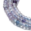 Natural Colorful Fluorite Beads Strands G-H075-A01-01-4