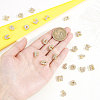 26Pcs 26 Styles Brass Micro Pave Cubic Zirconia Beads KK-GA0002-50-3