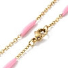 Enamel Bar Link Chain Necklace STAS-B025-02G-01-2